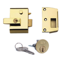 YALE No.1 & No.2 Auto Deadlocking Nightlatch - 40mm BLUX / PB Visi (P2)