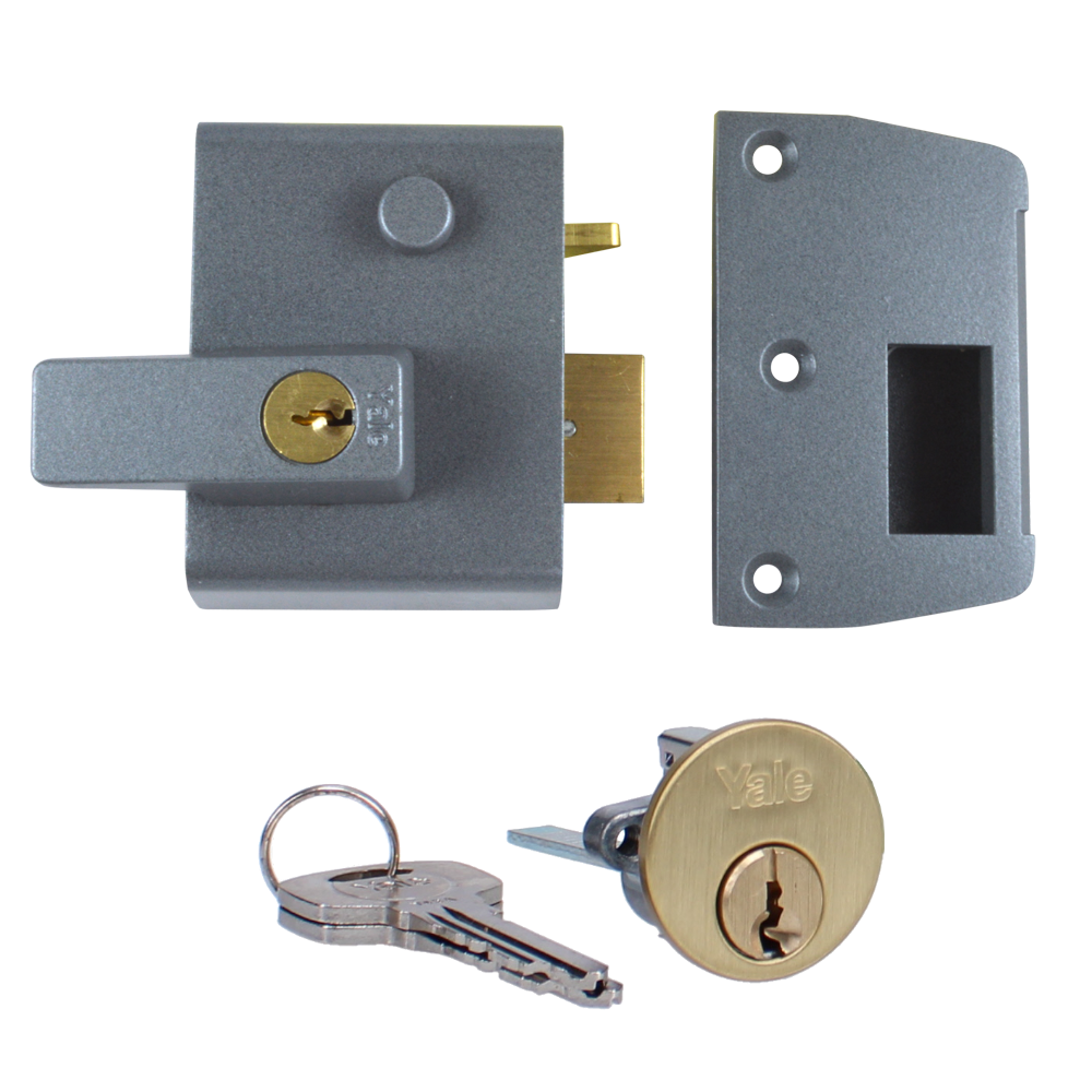 YALE No.1 & No.2 Auto Deadlocking Nightlatch - 40mm DMG / PB Boxed (P2)