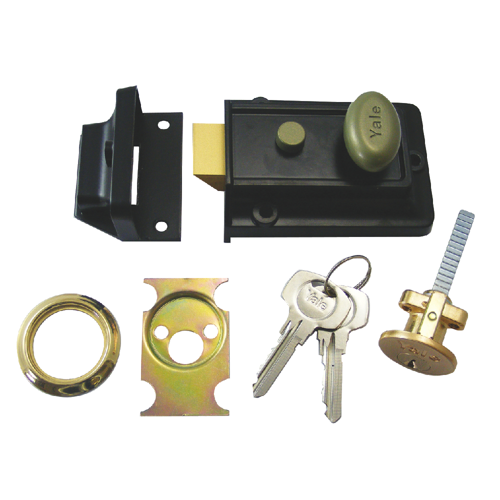 YALE 99Z Non-Deadlocking Nightlatch - 60mm PB Boxed