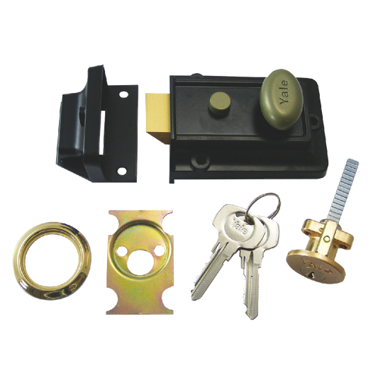 YALE 99Z Non-Deadlocking Nightlatch - 60mm PB Boxed