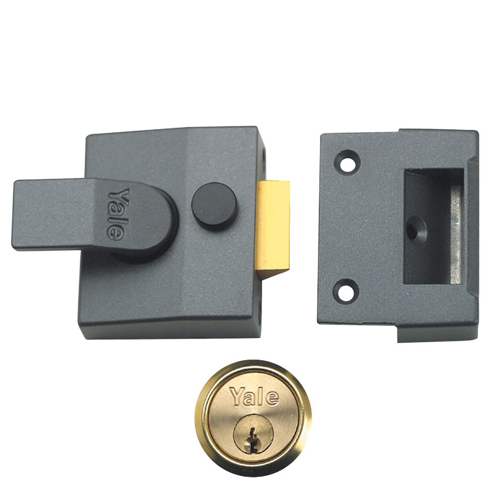 YALE 85 & 89 Deadlocking Nightlatch - 40mm DMG PB Cyl Visi