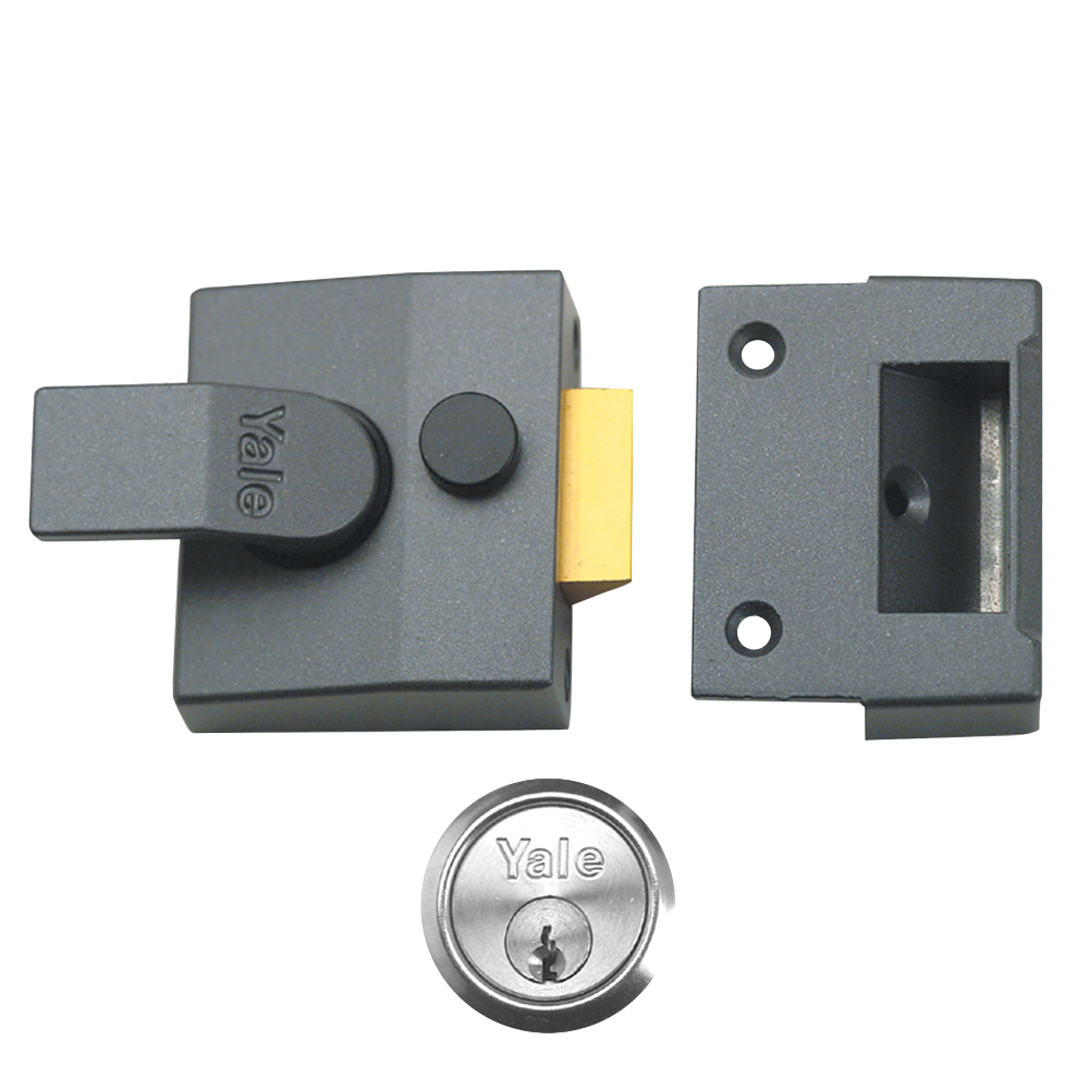 YALE 85 & 89 Deadlocking Nightlatch - 40mm DMG SC Cyl Visi