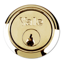 YALE 1109 Rim Cylinder - PB KA Boxed