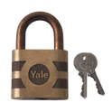 YALE 850 & 870 Open Shackle Bronze Padlock - 50mm KD Loose
