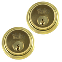 YALE 1122 Screw-In Cylinder - PB KA Pair Boxed