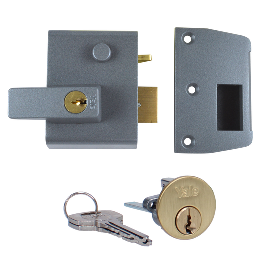 YALE No.1 & No.2 Auto Deadlocking Nightlatch - 40mm DMG / PB Visi (P2)