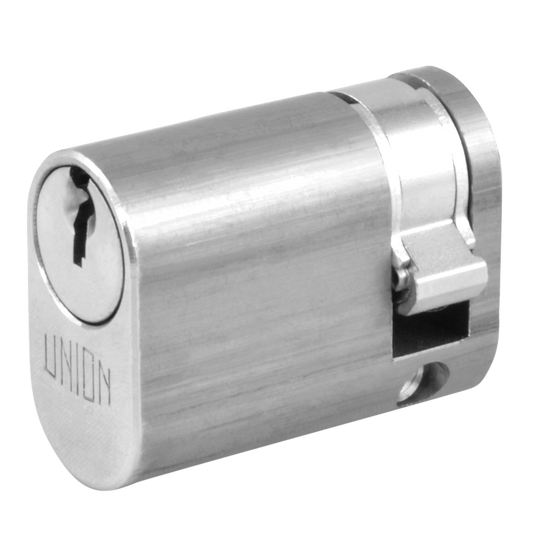 UNION 2x8 Oval Half Cylinder To Suit 2332 Oval Profile Nightlatches - 40mm (30/10) KD SC
