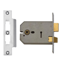 UNION 2077 Horizontal 3 Lever Sashlock - 127mm SC KD Bagged