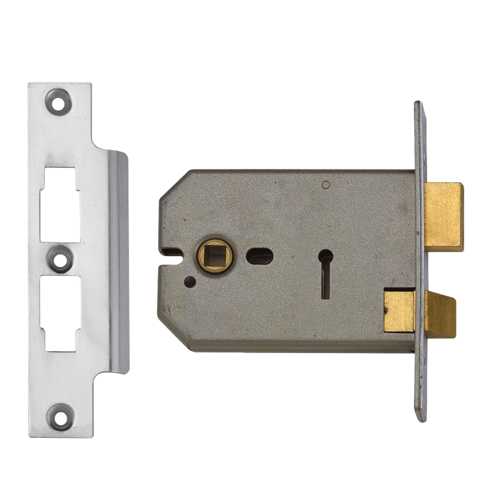 UNION 2077 Horizontal 3 Lever Sashlock - 127mm SC KD Bagged