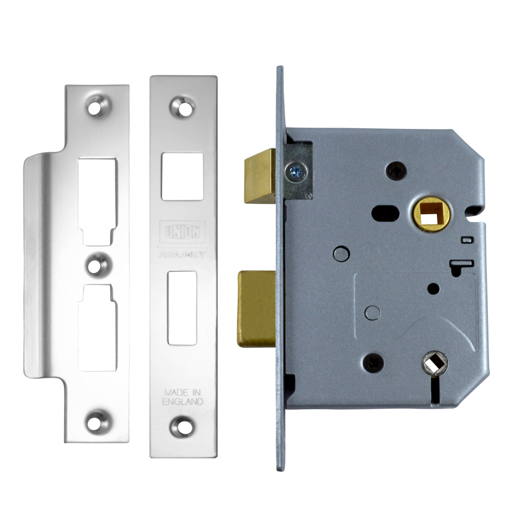 UNION 2226 Mortice Bathroom Lock - 75mm SC Bagged