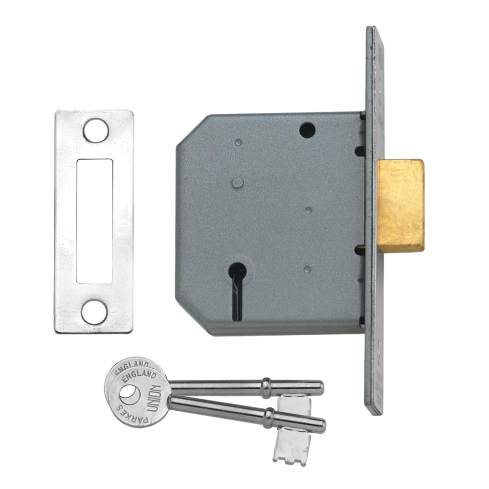 UNION 2177 3 Lever Deadlock - 64mm SC KD Bagged