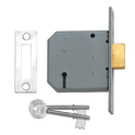 UNION 2177 3 Lever Deadlock - 75mm SC KD Bagged