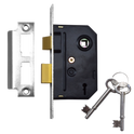 UNION 2295 2 Lever Sashlock - 64mm CP KD Bagged