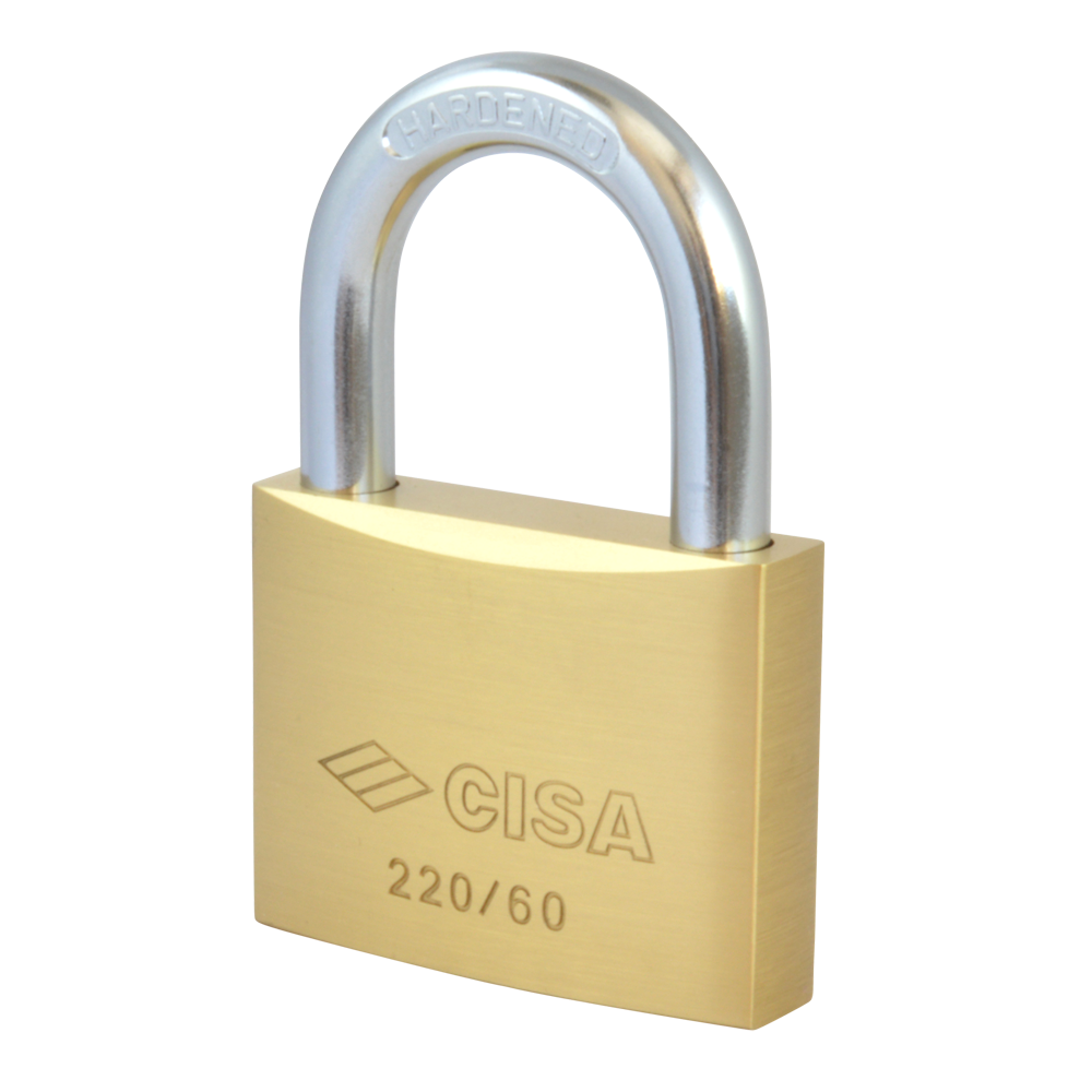 CISA 22010 KD Open Shackle Brass Padlock - 60mm KD Boxed