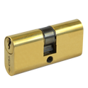 CISA C2000 Small Oval Double Cylinder - 55mm 27.5/27.5 (22.5/10/22.5) KD PB
