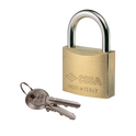 CISA 22010 KA Open Shackle Brass Padlock - 50mm KA `BC0218` Boxed