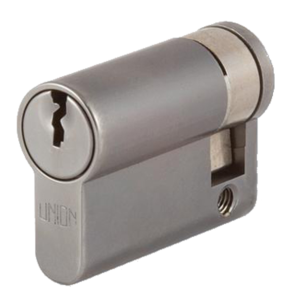 UNION 2X20A Euro Half Cylinder - 40mm (30/10) KD SC