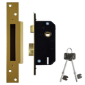 WILLENHALL LOCKS M3 5 Lever Sashlock - 50mm PB KD Boxed