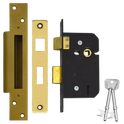 WILLENHALL LOCKS M5 5 Lever Sashlock - 64mm PB KD Boxed