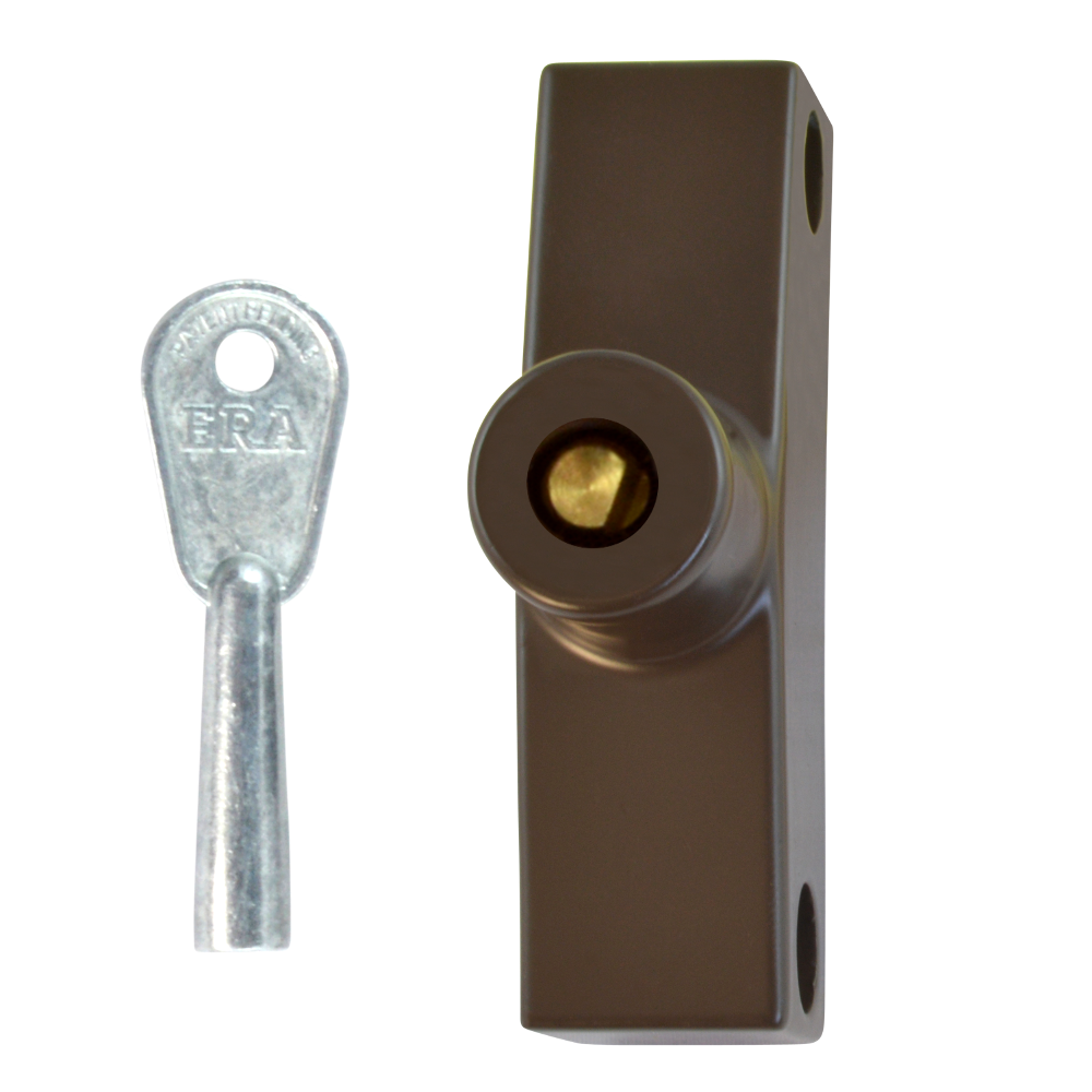 ERA 801 & 802 Automatic Window Snap Lock - BRN Std Key 1 Lock + 1 Key Display Boxed