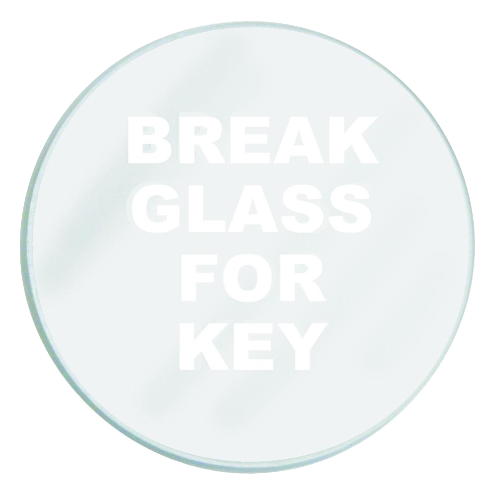 GLENDENNING Spare Glass To Suit Emergency Key Box - Glass