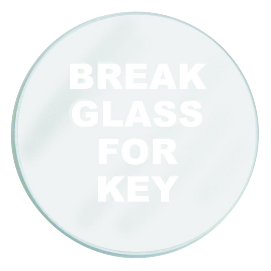 GLENDENNING Spare Glass To Suit Emergency Key Box - Glass