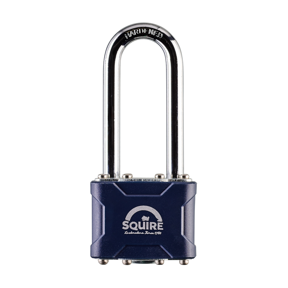 SQUIRE Stronglock 30 Series Laminated Long Shackle Padlock - 35/2.5 KD (64mm Long Shackle) Visi