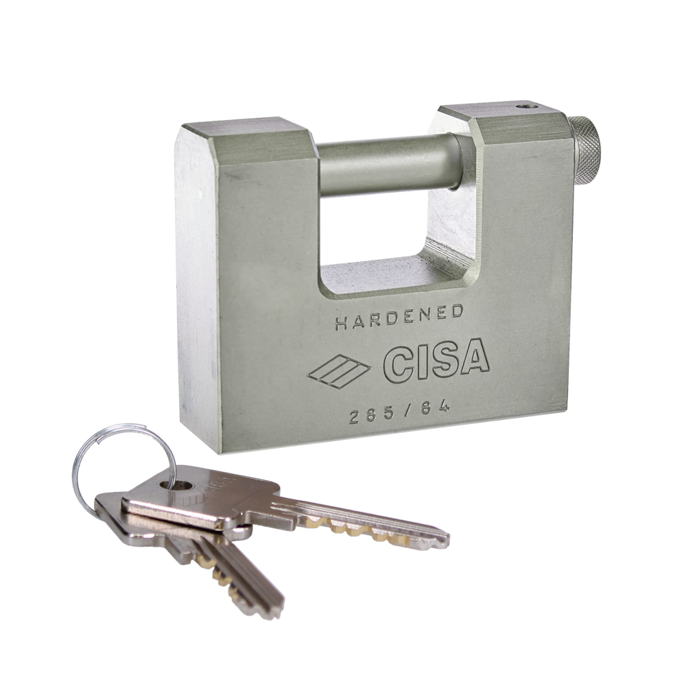 CISA 28550 LIM Steel Sliding Shackle Padlock - 84mm KD 28550-84 Boxed