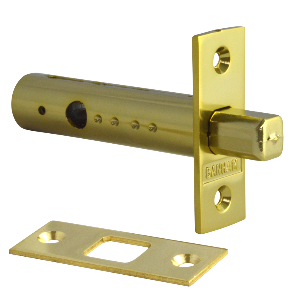 Banham R102 Door Security Bolt - Key - 76mm PB