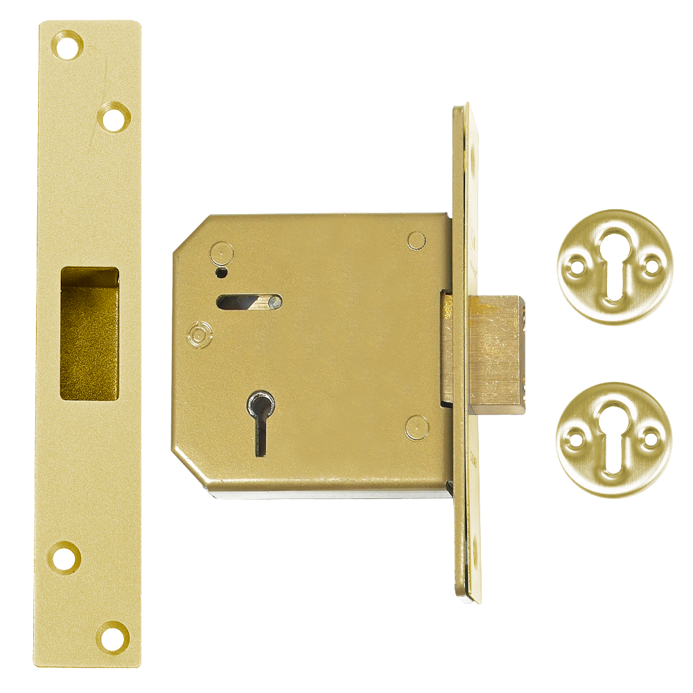 UNION C-Series 3G115 5 Lever Deadlock - 80mm PB KD Boxed