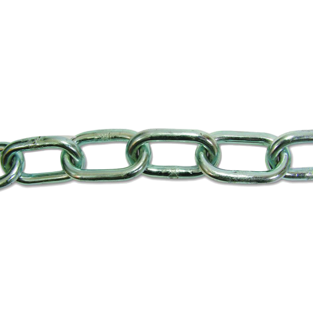 ENGLISH CHAIN Zinc Plated Welded Steel Chain - 25m Chain - 5mm Link Diameter - ZP - 8933