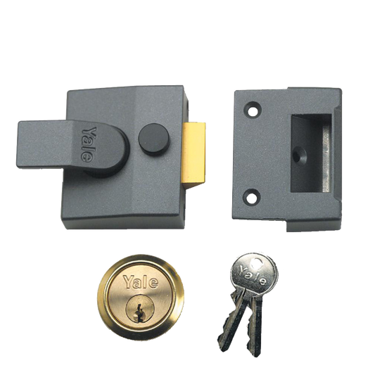 YALE 84 & 88 Non-Deadlocking Nightlatch - 40mm DMG with PB Cylinder Boxed (84)