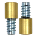 BRAMAH R1 ROLA Sash Window Stop - 19mm PB R1/01B 2 Locks & 2 Inserts