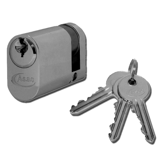 ASEC 6-Pin Oval Half Cylinder - 45mm (35/10) KD NP