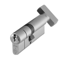 ASEC Kite BS 1 Star Kitemarked Euro Key & Turn Cylinder - 70mm 30/T40 (25/10/T35) KD NP Visi