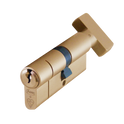 ASEC Kite BS 1 Star Kitemarked Euro Key & Turn Cylinder - 70mm 40/T30 (35/10/T25) KD PB Visi