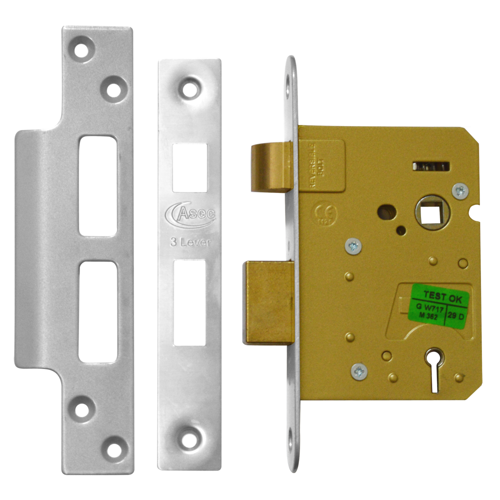 ASEC 3 Lever Sashlock - 76mm SS KD Boxed