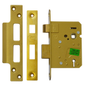 ASEC 3 Lever Sashlock - 76mm PB KD Boxed