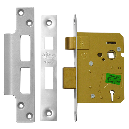 ASEC 3 Lever Sashlock - 76mm SS KD Visi