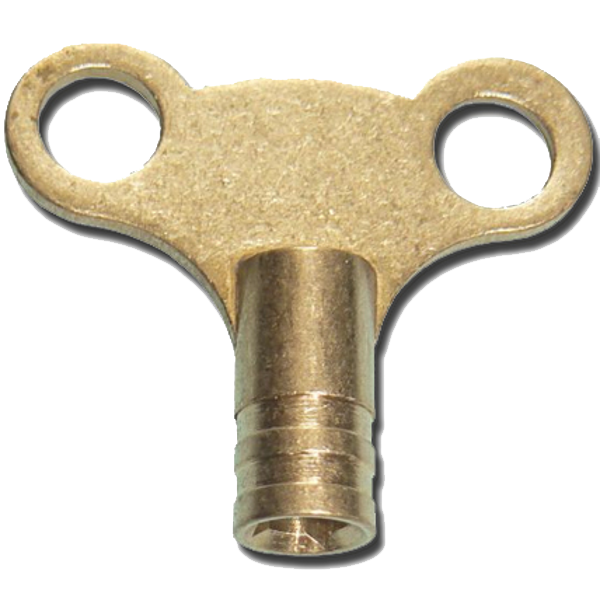 ASEC Brass `Clock Style` Radiator Key - PA20L