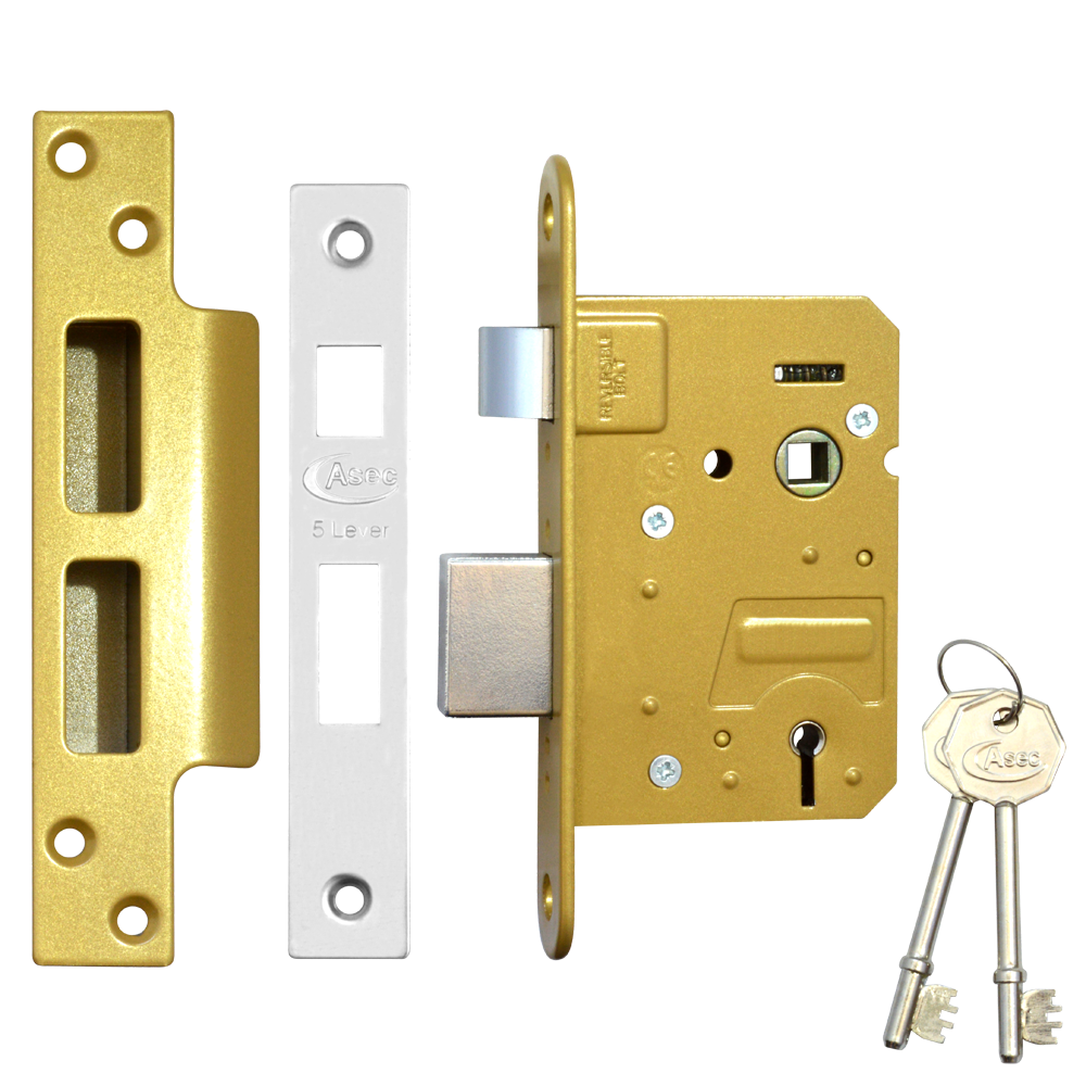 ASEC 5 Lever Sashlock - 76mm SS KD (Boxed)