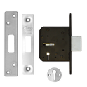 ASEC 3 Lever Deadlock - 64mm SS KD Boxed