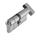 ASEC Kite BS 1 Star Kitemarked Euro Key & Turn Cylinder - 80mm 40/T40 (35/10/T35) KD NP Visi
