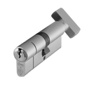 ASEC Kite BS 1 Star Kitemarked Euro Key & Turn Cylinder - 75mm 40/T35 (35/10/T30) KD NP Visi