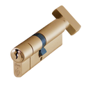 ASEC Kite BS 1 Star Kitemarked Euro Key & Turn Cylinder - 85mm 40/T45 (35/10/T40) KD SB Visi