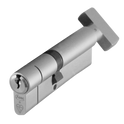 ASEC Kite BS 1 Star Kitemarked Euro Key & Turn Cylinder - 100mm 45/T55 (40/10/T50) KD NP Visi