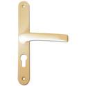 ASEC 70 Lever/Lever UPVC Furniture - 270mm Backplate - Gold