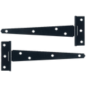 ASEC Light Tee Hinge - Black - 200mm (Pair)