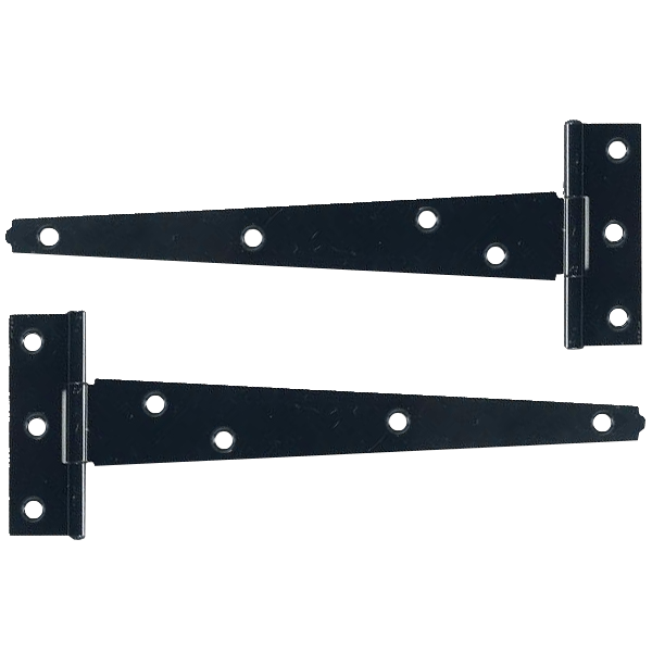 ASEC Medium Tee Hinge - Black - 400mm (Pair)