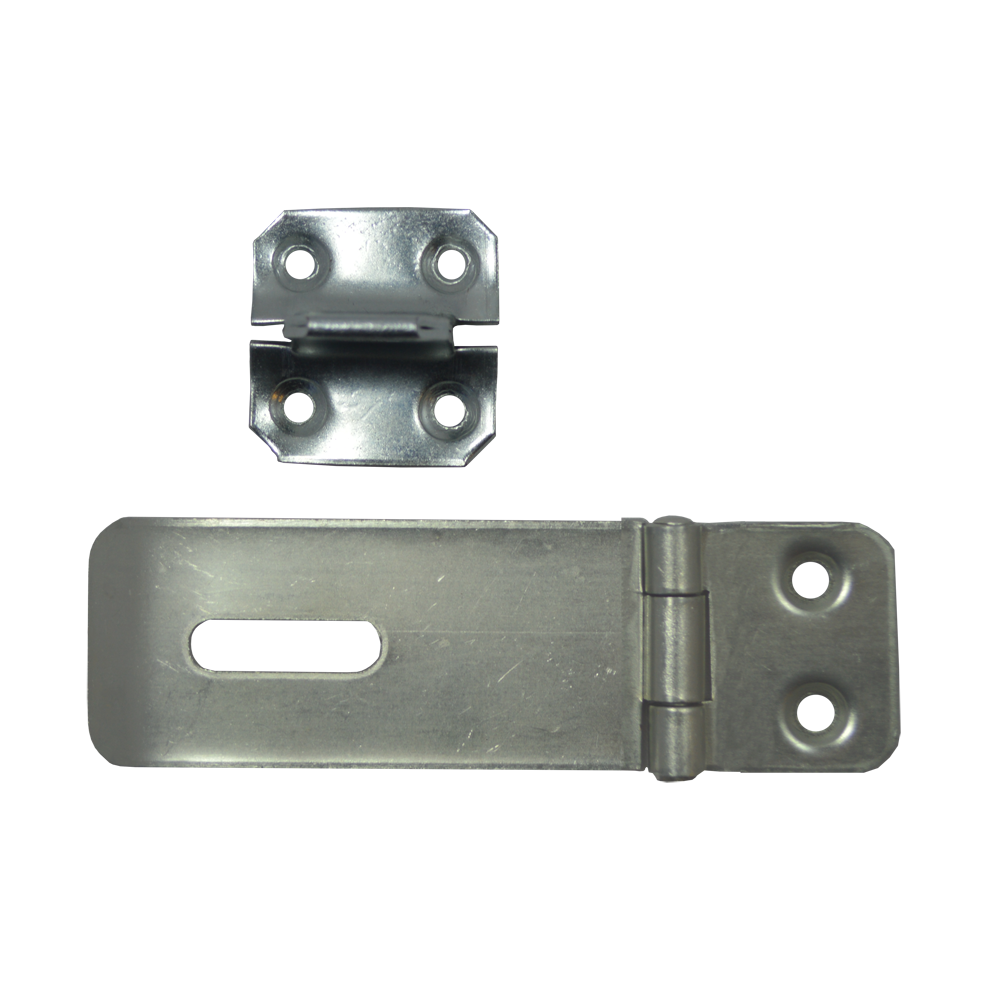 ASEC Safety Hasp & Staple - Galvanised - 75mm